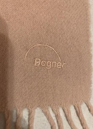 Класичний вінтажний кашеміровий шарф німецького люксового бренду bogner.