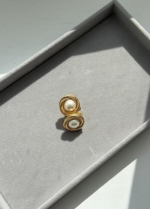 Вінтажні кліпси napier , кліпси-гнізда gold tone