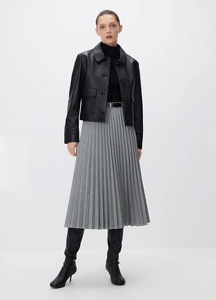 Трендовая юбка миди плиссе размер хс zara