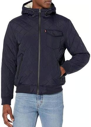 Мужской бомбер levi's куртка с подкладкой из шерпы