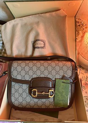 Сумка gucci horsebit топовое качество, кожа (новая с документами)