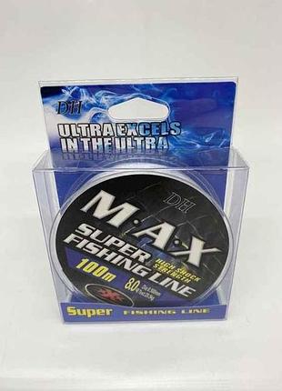 Liска max 0,50мм 20,5кг 100м серебряный sm-y-20-050 тм prc