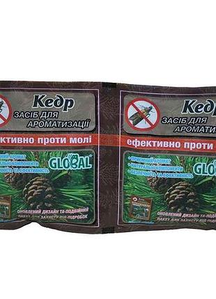 Таблетки от моли кедр (2шт.в уп) тм global