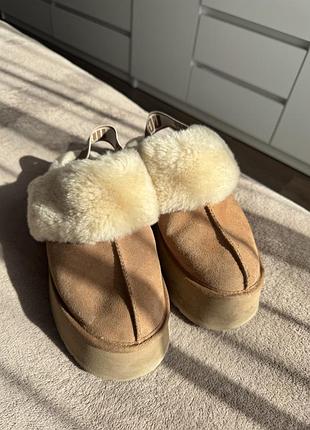 Ugg жіночі замшеві мюлі з хутром, розмір 40