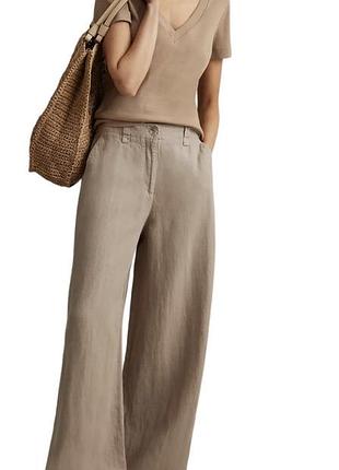 Reiss лляні брюки  льон широкі штани розмір 38