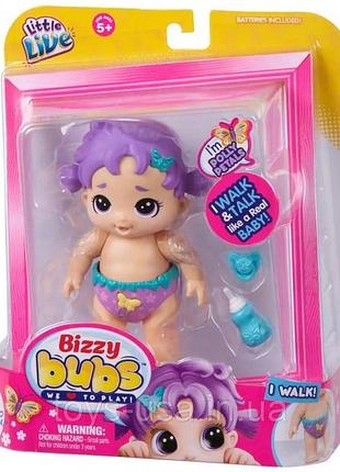 Интерактивная кукла-пупс bizzy bubs, ходит и издает звуки, с аксессуарами
