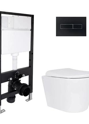 Готове рішення qtap для ванної кімнати: підвісний унітаз scorpio ml ultra quiet 490 x 365 x 325 + комплект інсталяції standard