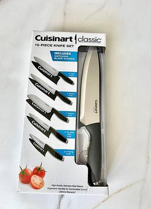 Набор кухонных ножей cuisinart classic 6 предметов с чехлами, нержавеющая сталь