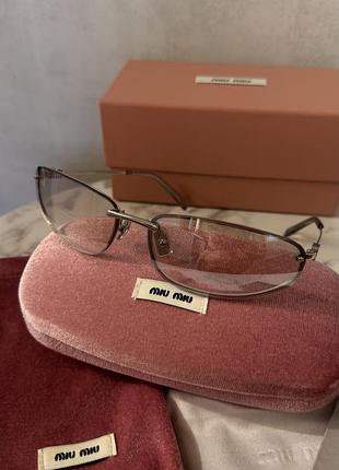 Окуляри miu miu a50 прозорі, жовті