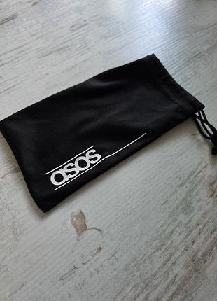 Черный текстильный чехол мешочек брючин для очков asos