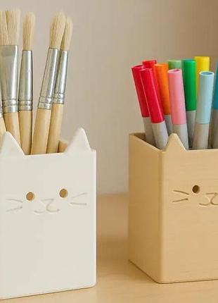 🐱 подставка для ручек «котик»