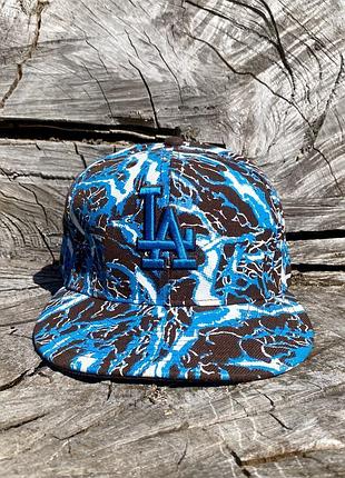 Кепка мужская new era la dodgers размер 7 (55.8 см) fitted | mlb оригинал 100% шерсть