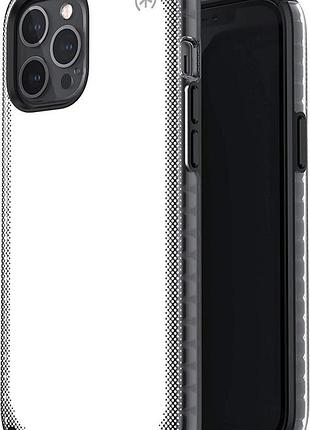 Чохол speck presidio2 для iphone 12 pro max, прозорий з чорним бампером