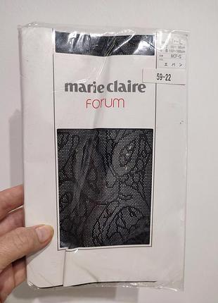 Новые ажурные колготки marie claire forum xs-m япония. черные капроновые фантазийные колготки с узором