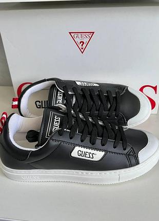 Мужские кеды guess черные eu 40 us 7.5 стелька 26,5 см