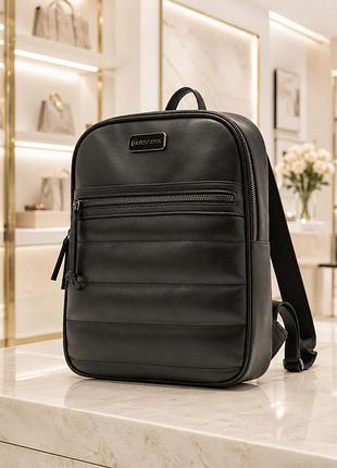 Рюкзак u.s. polo assn. channel quilted backpack чорний стьобаний