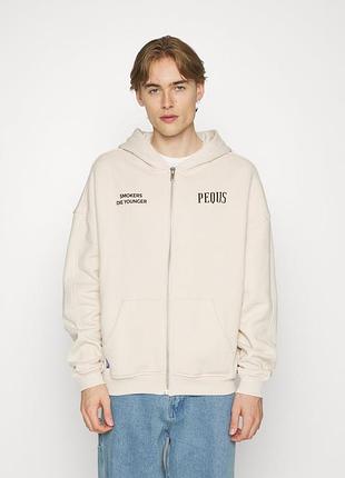 Фірмове оверсайз худі на молнії pequs