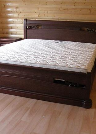 Кровать двуспальная шопен 180-200 см (каштан)