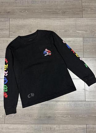 Крутий лонгслів chrome hearts multi color cross