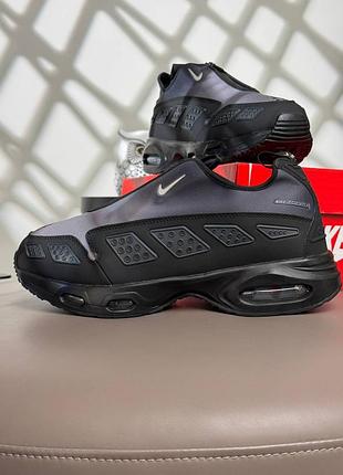 Чоловічі демісезонні повсякденні кросівки nike air max sndr air-sole нубук сірі