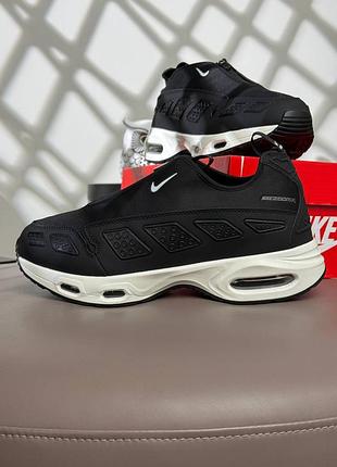 Чоловічі демісезонні повсякденні кросівки nike air max sndr air-sole нубук чорні