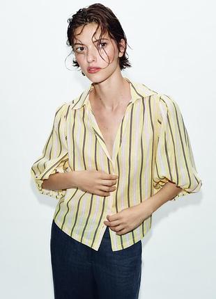 Рубашка в полоску от zara