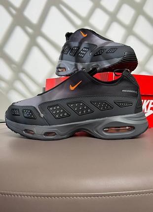 Чоловічі демісезонні повсякденні кросівки nike air max sndr air-sole нубук сірі