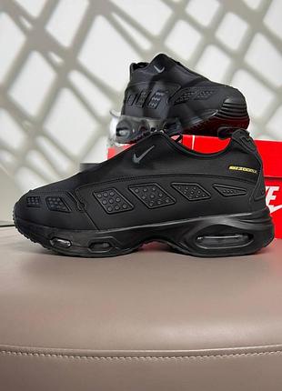 Чоловічі демісезонні повсякденні кросівки nike air max sndr air-sole нубук чорні
