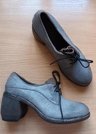 Крафтовые кожаные туфли оксфорды 36 р. 23 см gordon 1956 hand made имталия натуральная кожа