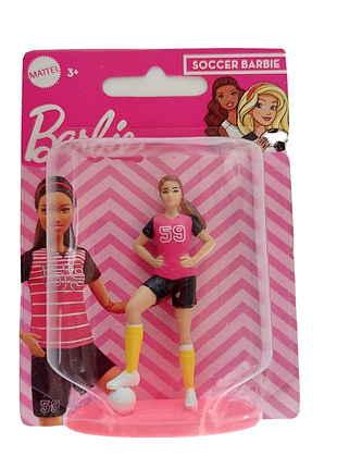 Мини фигурка barbie cake topper soccer barbie кукла барби кукла барбы игрушка детская фигурки игрушки детские куклы кукло куклолка куколка играшка