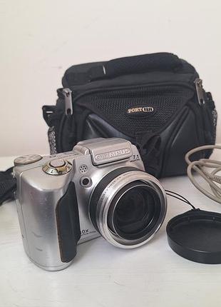 Цифровий фотоапарат olympus sp-510 uz (7.1 mp) з сумкою | вінтажна y2k камера