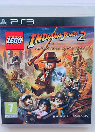 Lego indiana jones 2 the adventure continues, б/у, английская версия - диск для playstation 3