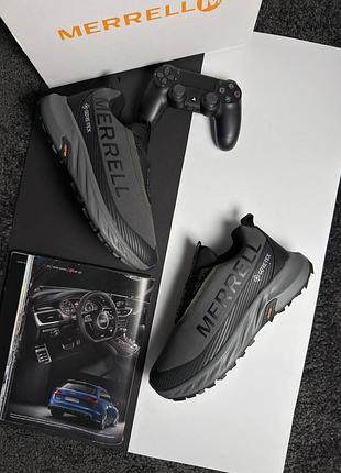 Чоловічі зимові кросівки merrell agility peak 5 gore-tex termo winter premium повсякденні водонепроникні мембрана gore-tex термоутеплювач 41-45 сірі