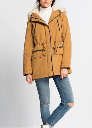 Куртка женская демисезонная парка темно желтый lcw casual
