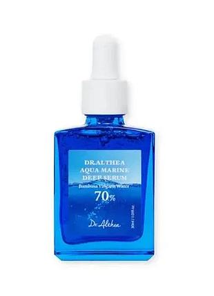 Увлажняющая сыворотка для лица dr althea aqua marine deep serum 30 мл с ниацинамидом пантенолом гиалуроновой кислотой
