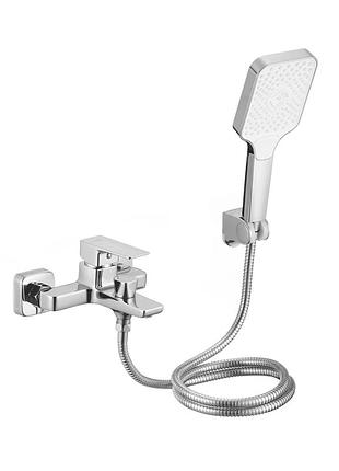 Смеситель латунный для ванны lidz orion 006 (с душевым гарнитуром) (k35) chrome (ldori006crm48093)