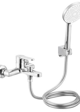 Змішувач латунний для ванни lidz astra 006 (з душовим гарнітуром) (k35) chrome (ldast006crm48087)