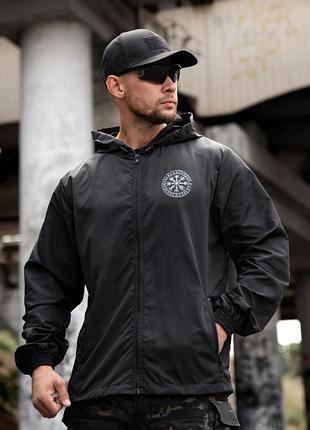 Military-style windbreaker born of war voron black вт5631