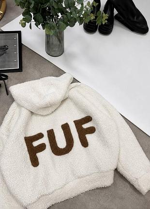 Жіноча повсякденна тепла буклетова кофта худі fuf 015