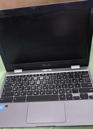 Ноутбук 11.6" asus chromebook cx22na intel celeron n3350 ram 4gb emmc 32gb chrome os
