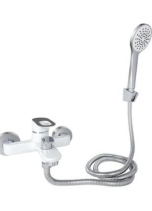 Змішувач для ванни lidz latwa 006 (з душовим гарнітуром) (k35) white (ldlat006whi45424)