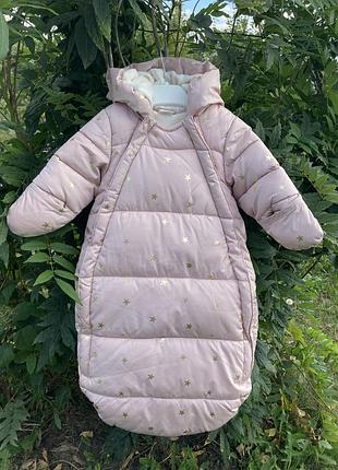 🧸 рожевий конверт, кокон, спальник для дівчинки | h&m