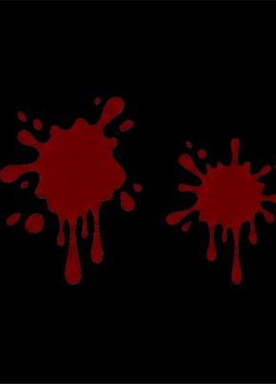 Наліпка на авто / мото / вітрину на скло кузов " хелловін - halloween - кров плями - blood " будь-який колір