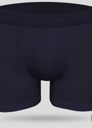 Трусы однотонные темно-синие для мужчины, боксеры мужские модальные john frank jfbmodnapls100 3xl/4xl navy брендовые 4xl
