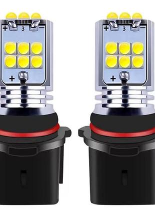Дві світлодіодні автолампи p13w 6 вт 3030 12 smd та 2835 3 smd біла jl7458