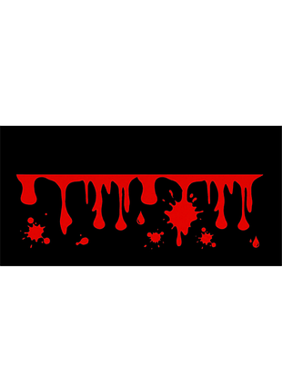 Наклейка на авто / мото / витрину на стекло кузов " хэллоуин - halloween - кровь - blood " любой цвет