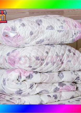 Bs подушка ecotton антиалергенна best mix 40х60 см з бязі рожевий для сну та відпочинку комфортна поду bas77/n