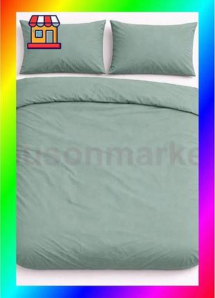Bs пододеяло на молнии best mix ecotton полуторное 150х215 см фланель из хлопка для зимних ночей мятна bas77/n