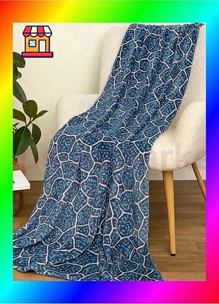 Bs плед ecotton 200х220 best mix см голубой из микрофибры well soft для двуспальной кровати для теплои bas77/n