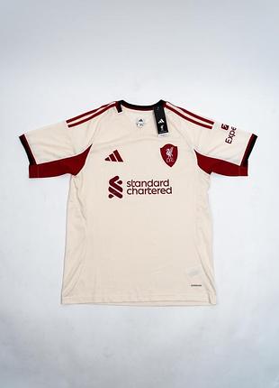 Футбольная футболка мужская adidas liverpool fc 2025/26 бежевая джерси размер xl